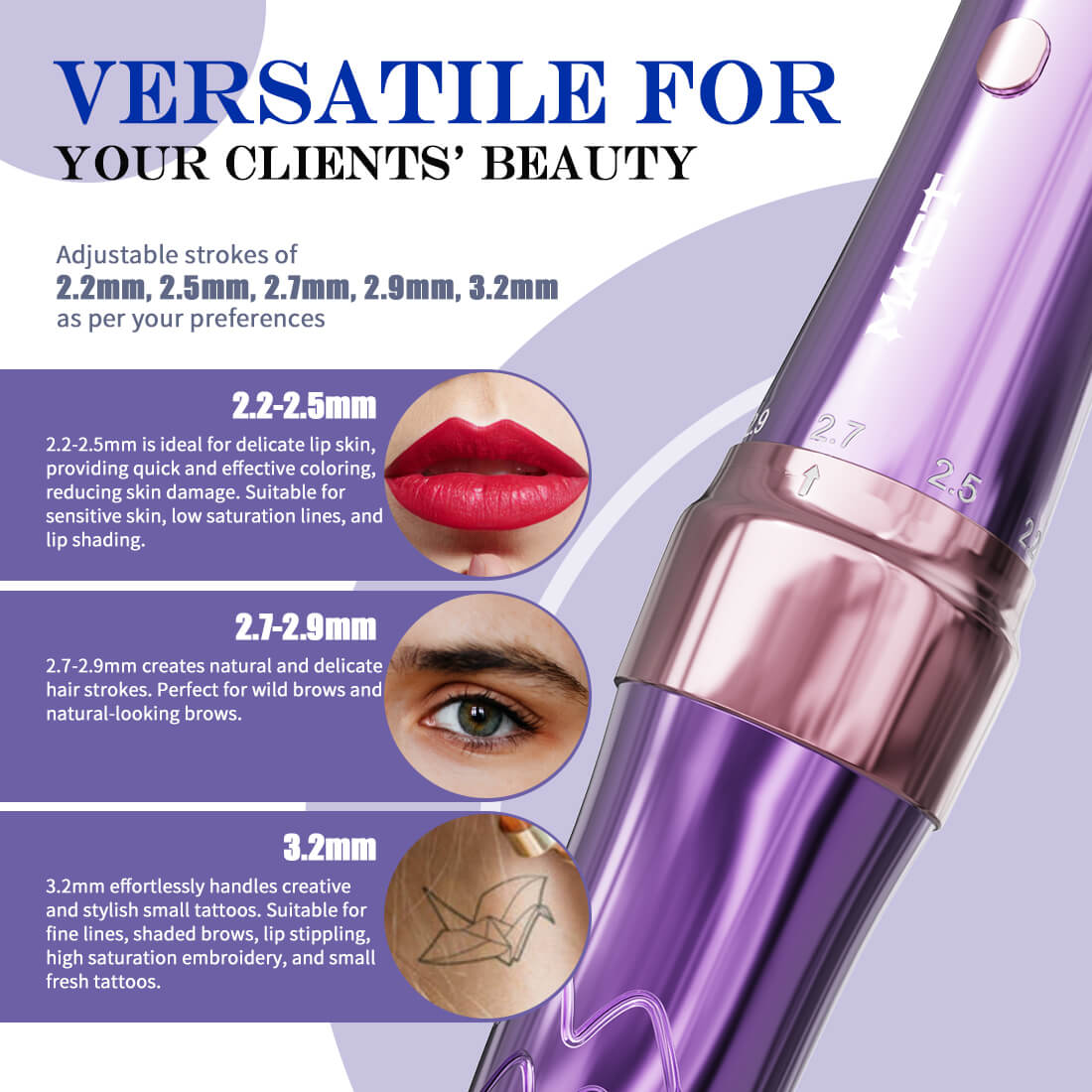 ماكينة Pmu اللاسلكية Mast P60 (شوط قابل للتعديل 2.2 مم - 3.2 مم)