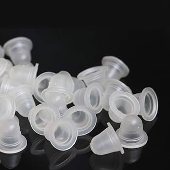 Disposable Silicone Ink Cups - PMU &amp; Microblading Tools - 100 pcs
