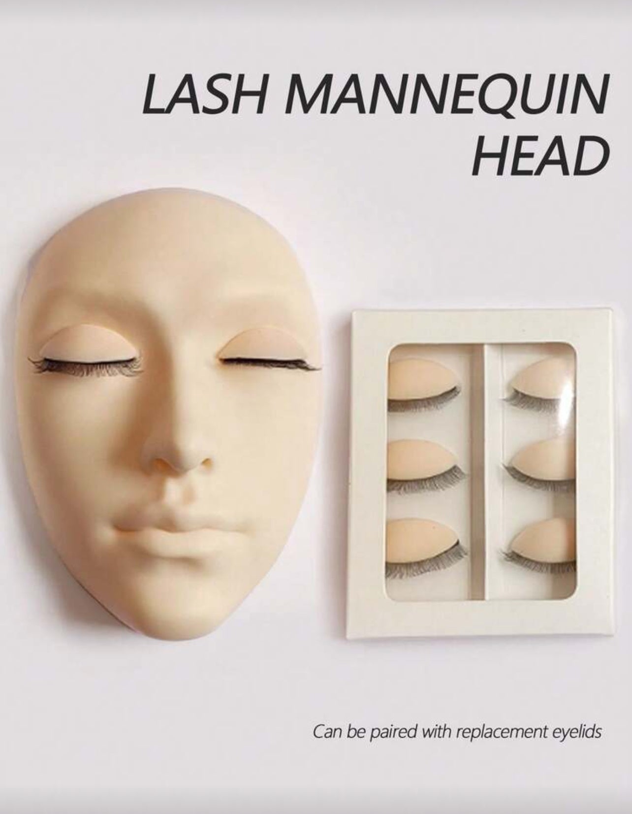 Lash Extensions Practice Head