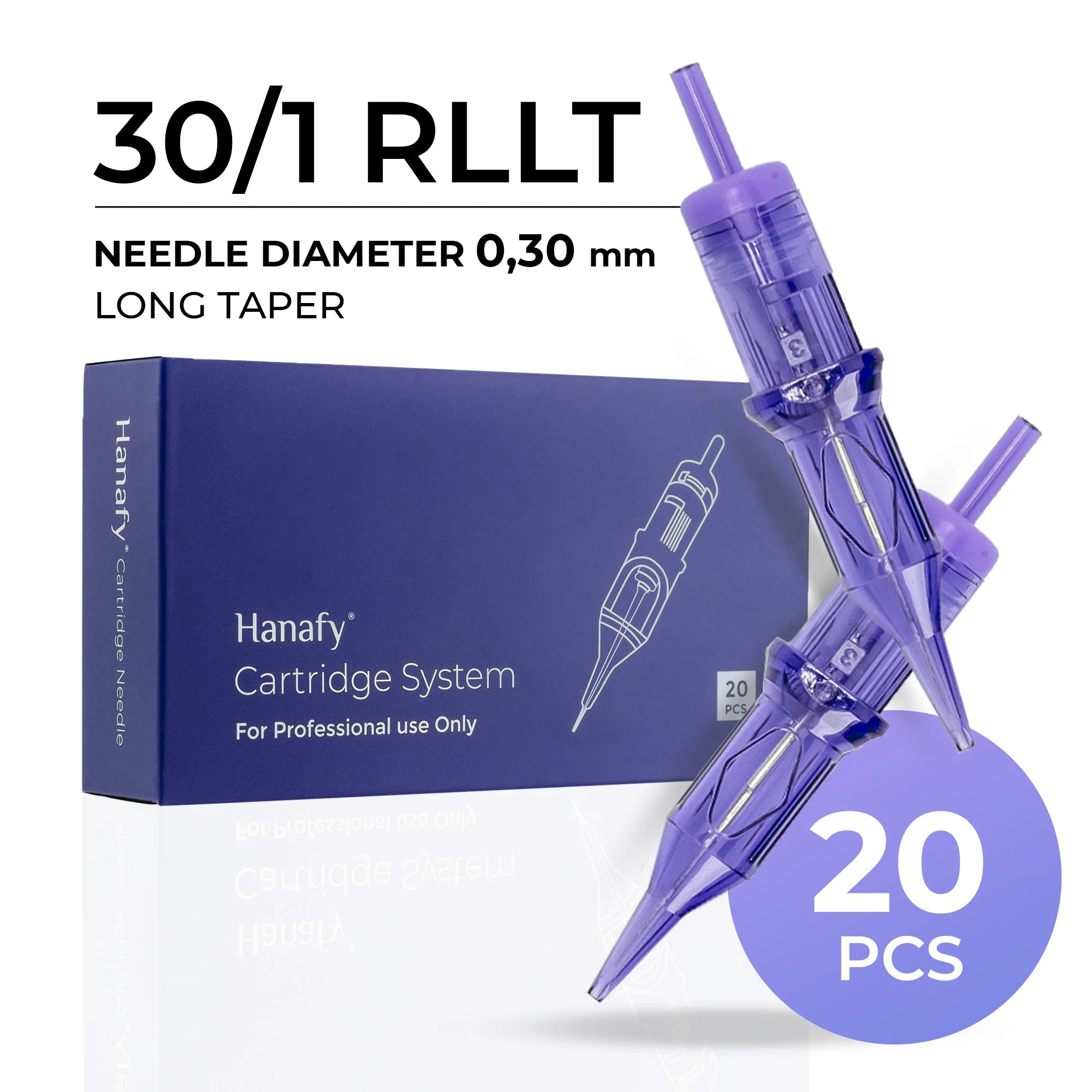 Hanafy PMU Cartridges Needles 0.30mm