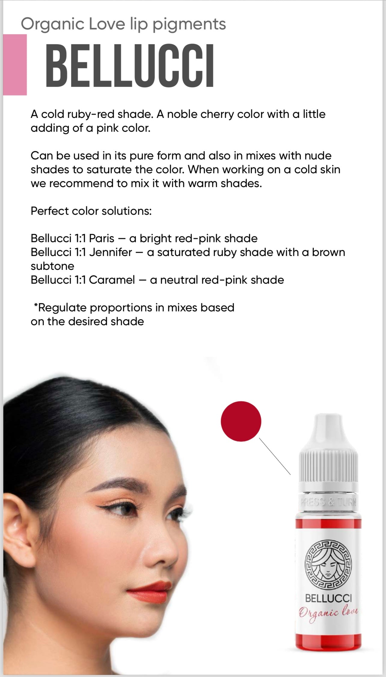 أصباغ الحب العضوية للوجه