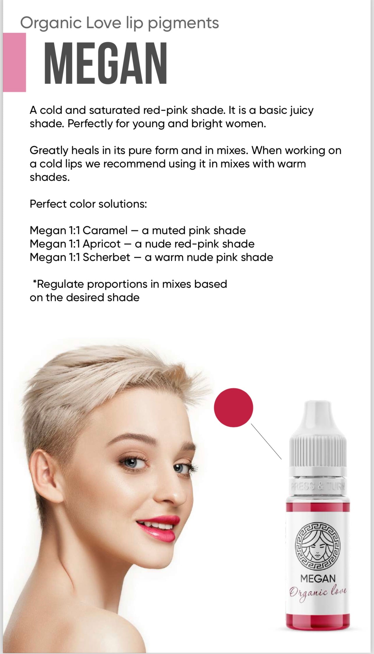 أصباغ الحب العضوية للوجه