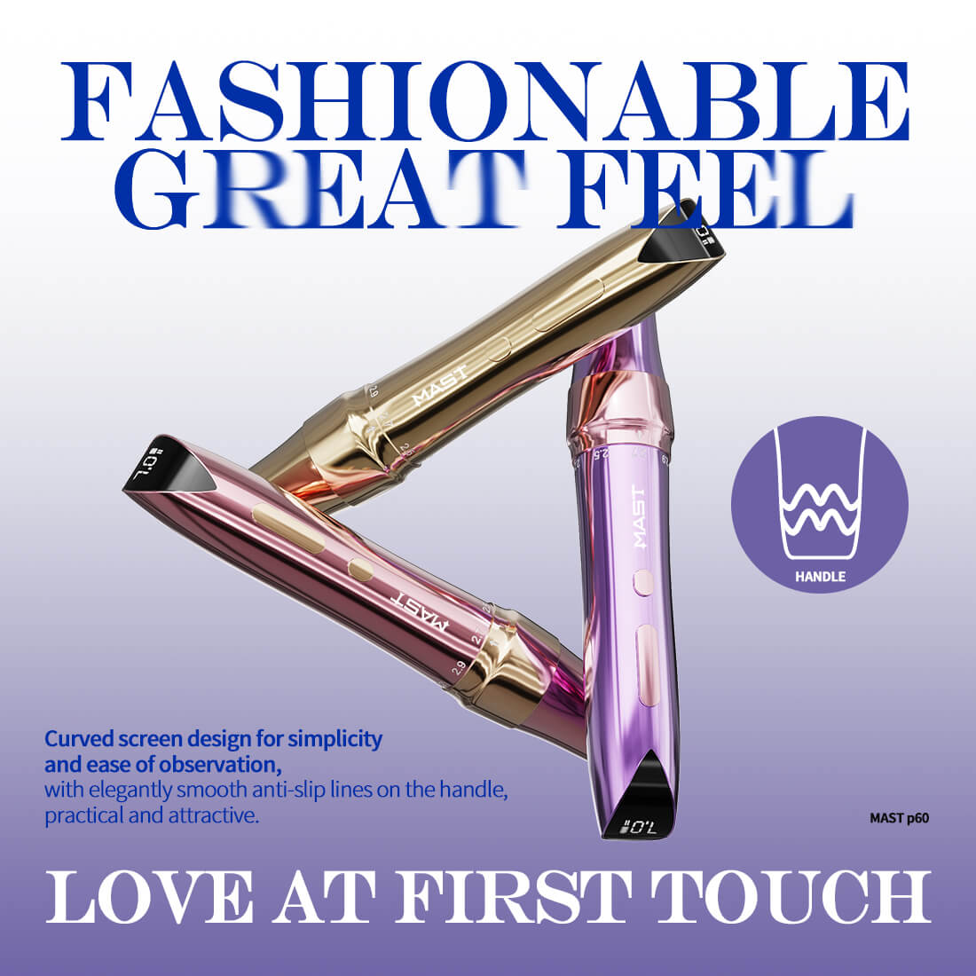 ماكينة Pmu اللاسلكية Mast P60 (شوط قابل للتعديل 2.2 مم - 3.2 مم)