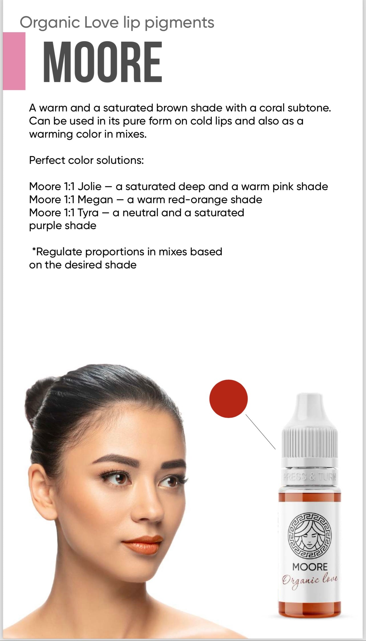 أصباغ الحب العضوية للوجه