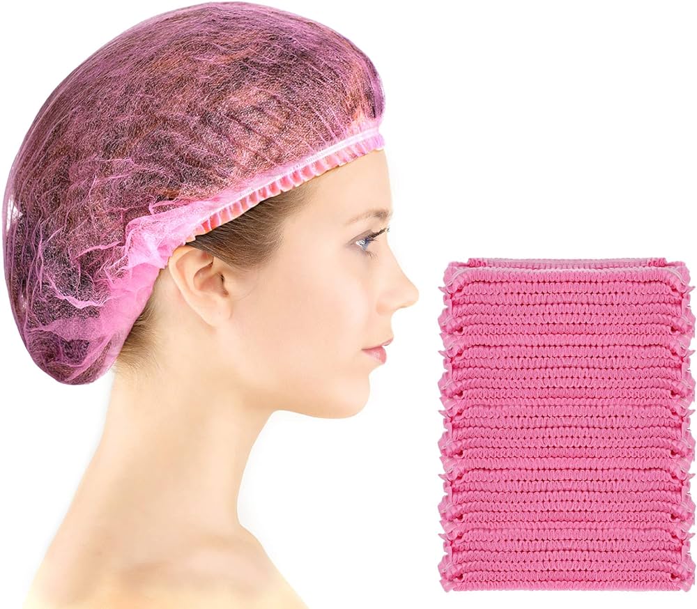 Disposable Hair Net pink - 100 pcs