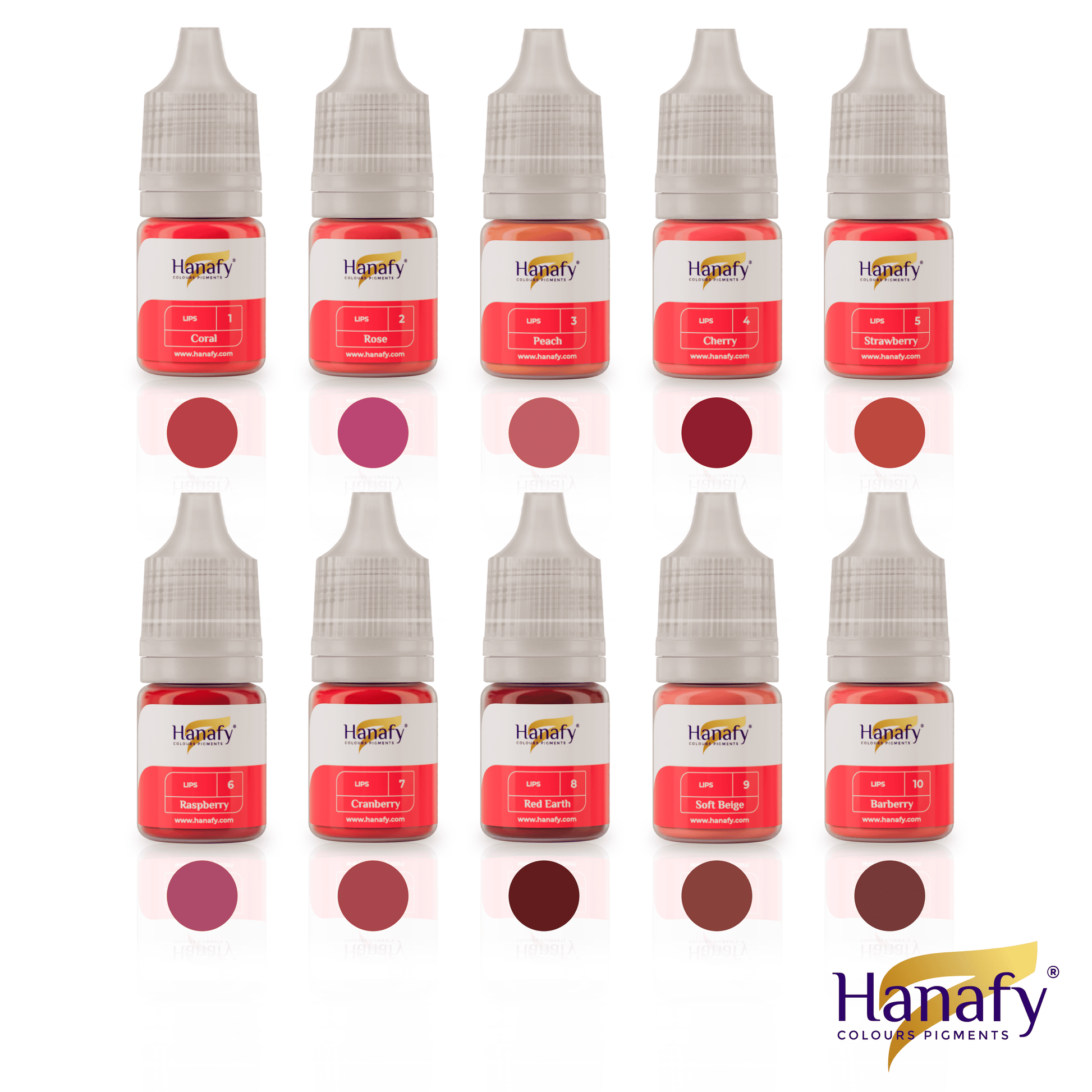 Hanafy Organic Lips Mini Set 5ml